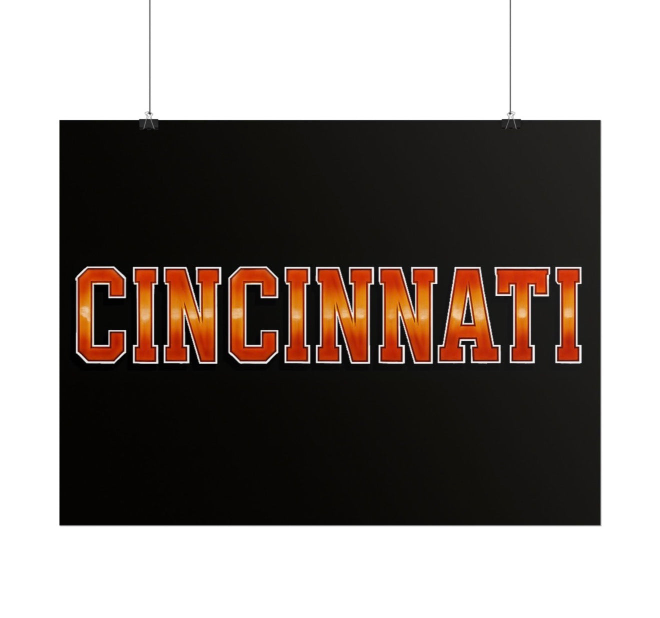 Cincinnati Bengals Football Poster 18x24in gloss finish