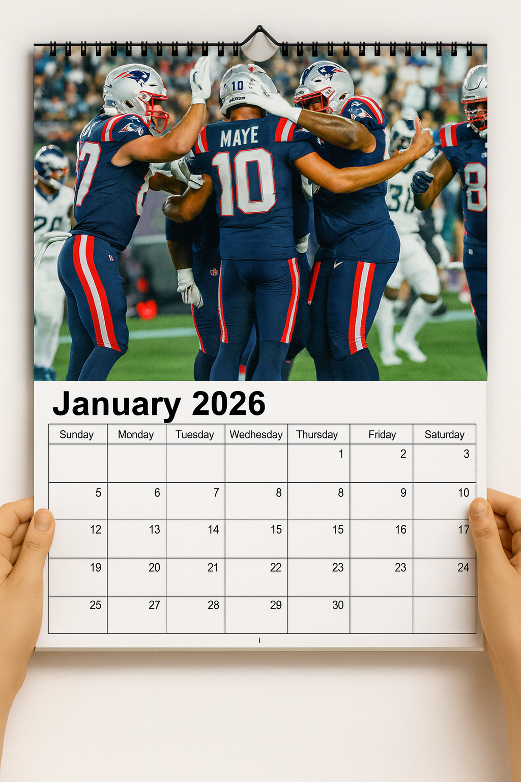 New England Patriots 2026 Calendar And Football Schedule