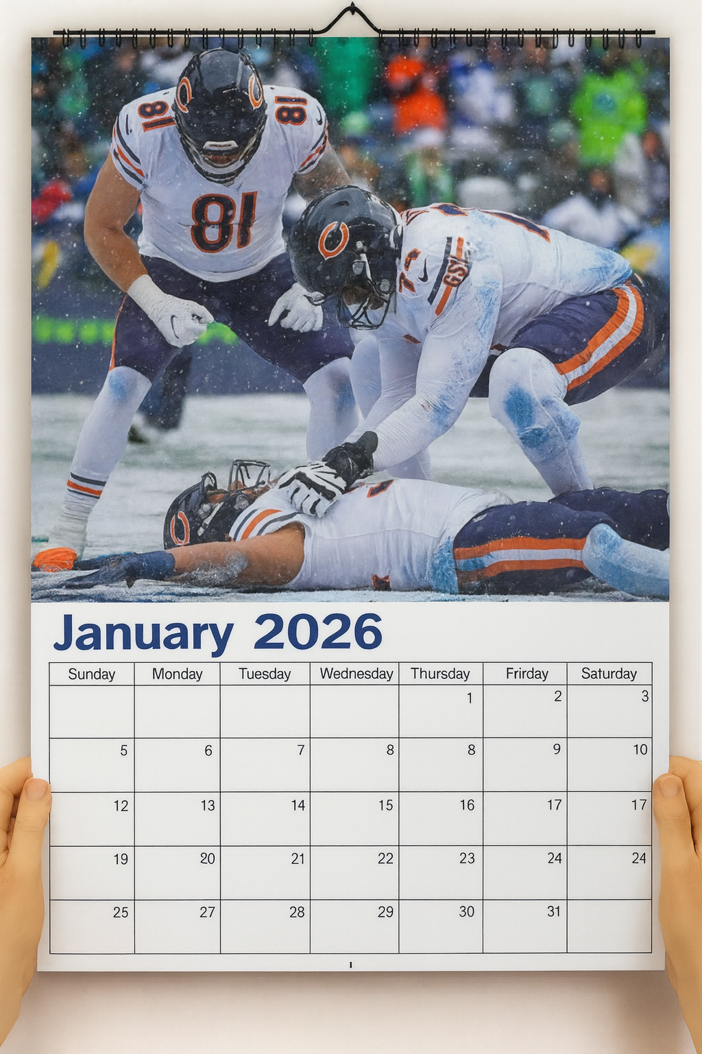 Chicago Bears 2026 Calendar And Football Schedule