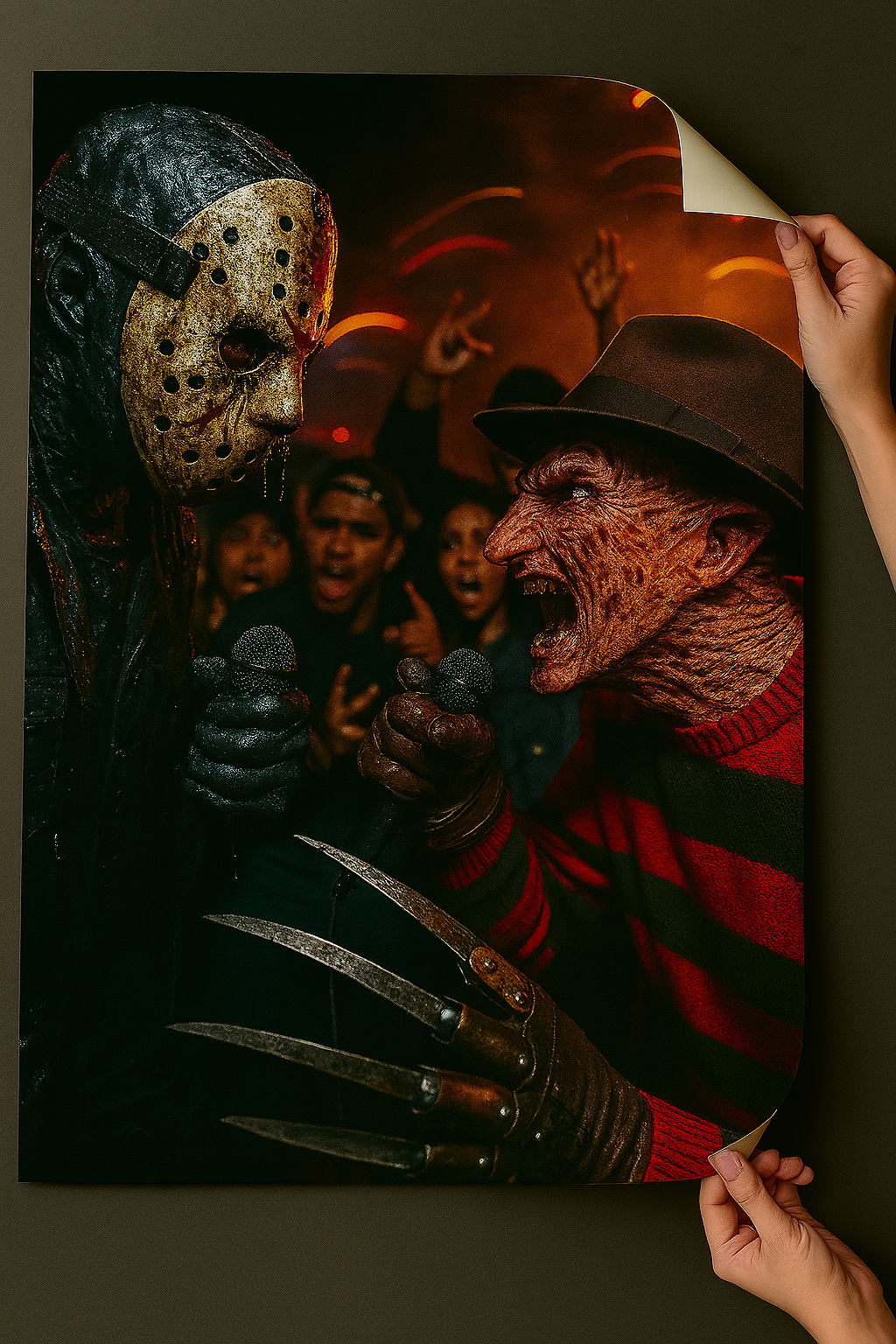 Jason Vorhees Poster Freddy Krueger Poster 18in x24in Halloween Poster