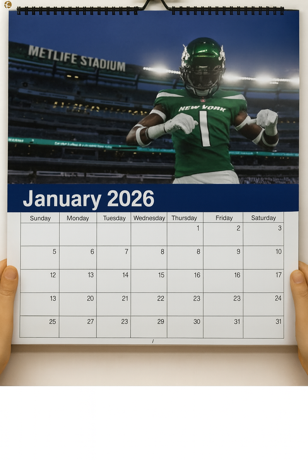 New York Jets 2026 Calendar And Football Schedule