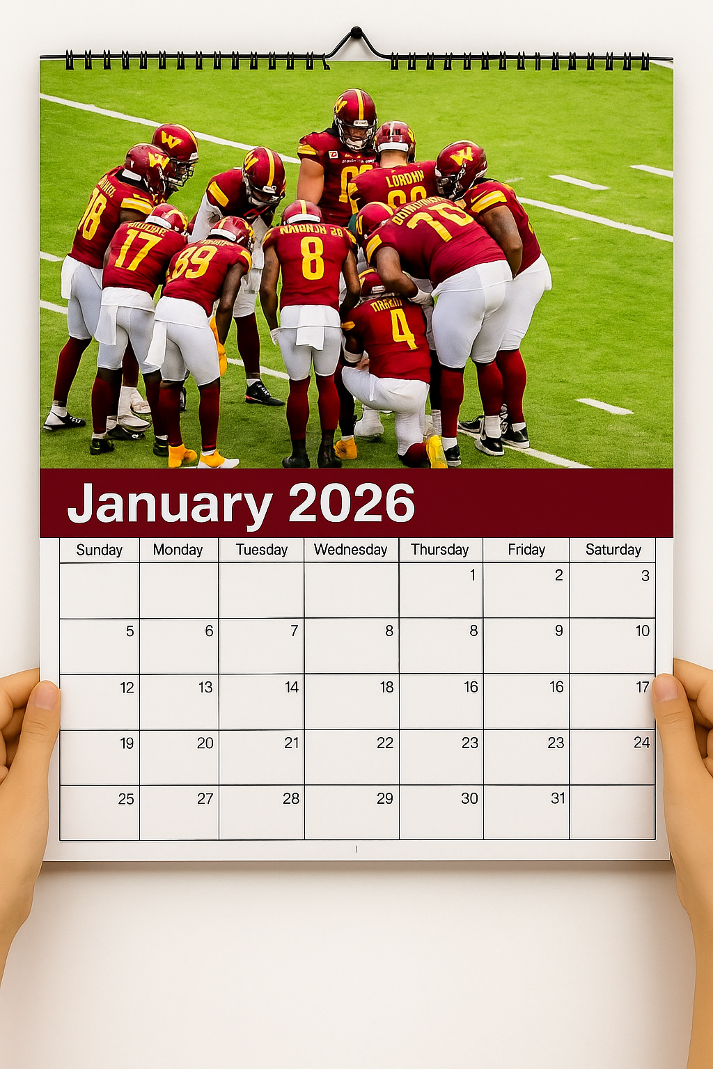 Washington Commanders 2026 Calendar And Football Schedule