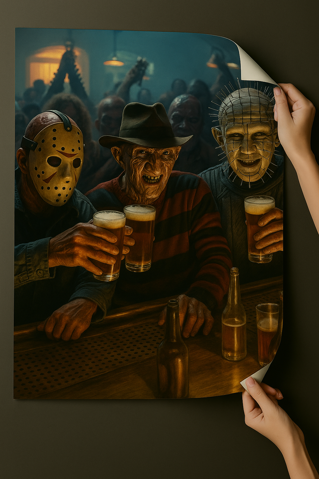 Jason Voorhees Poster Freddy Krueger Poster Pinhead Poster 18in x24in Halloween Poster