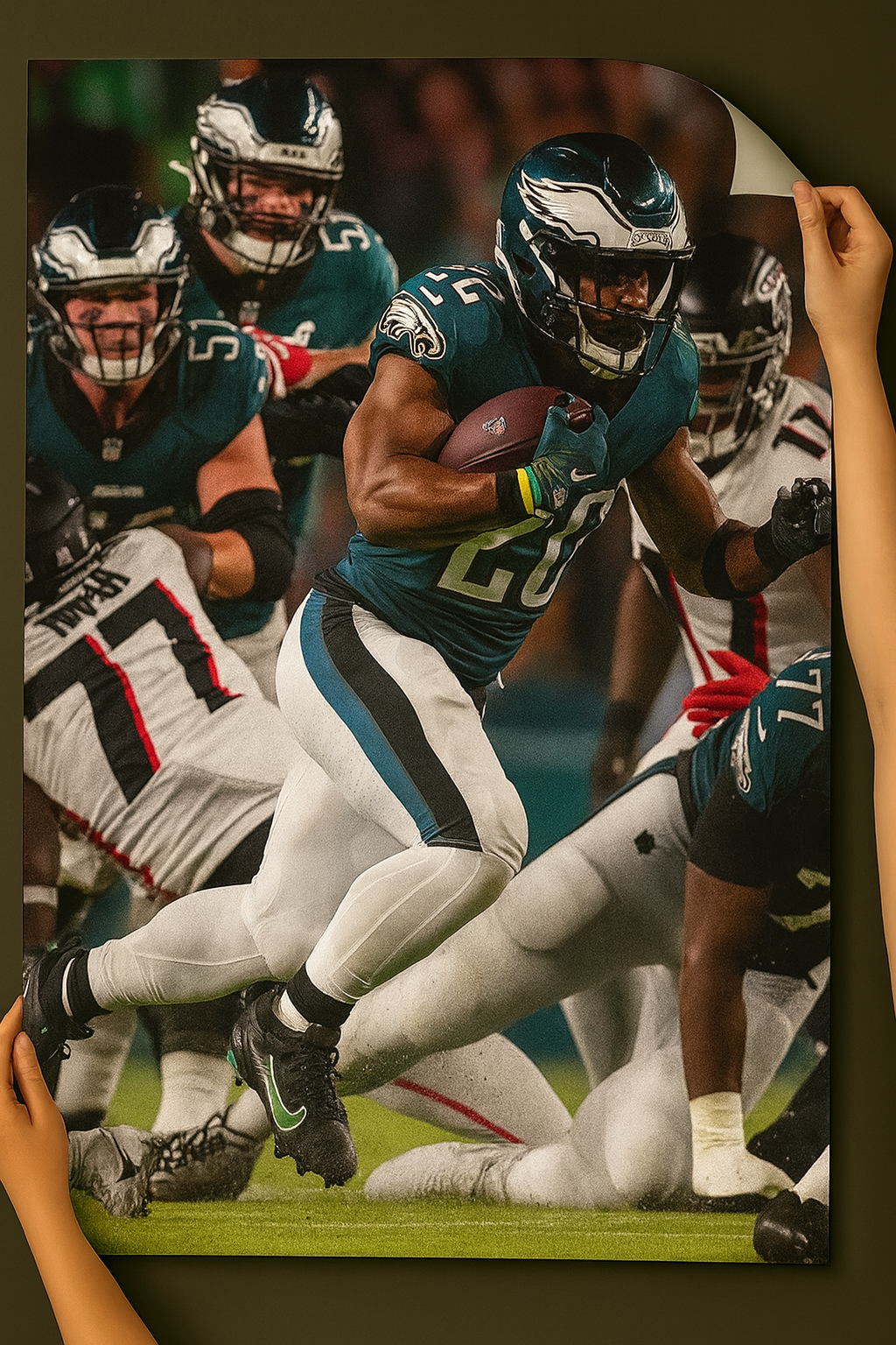 Saquon Barkley Poster 13in x 19in