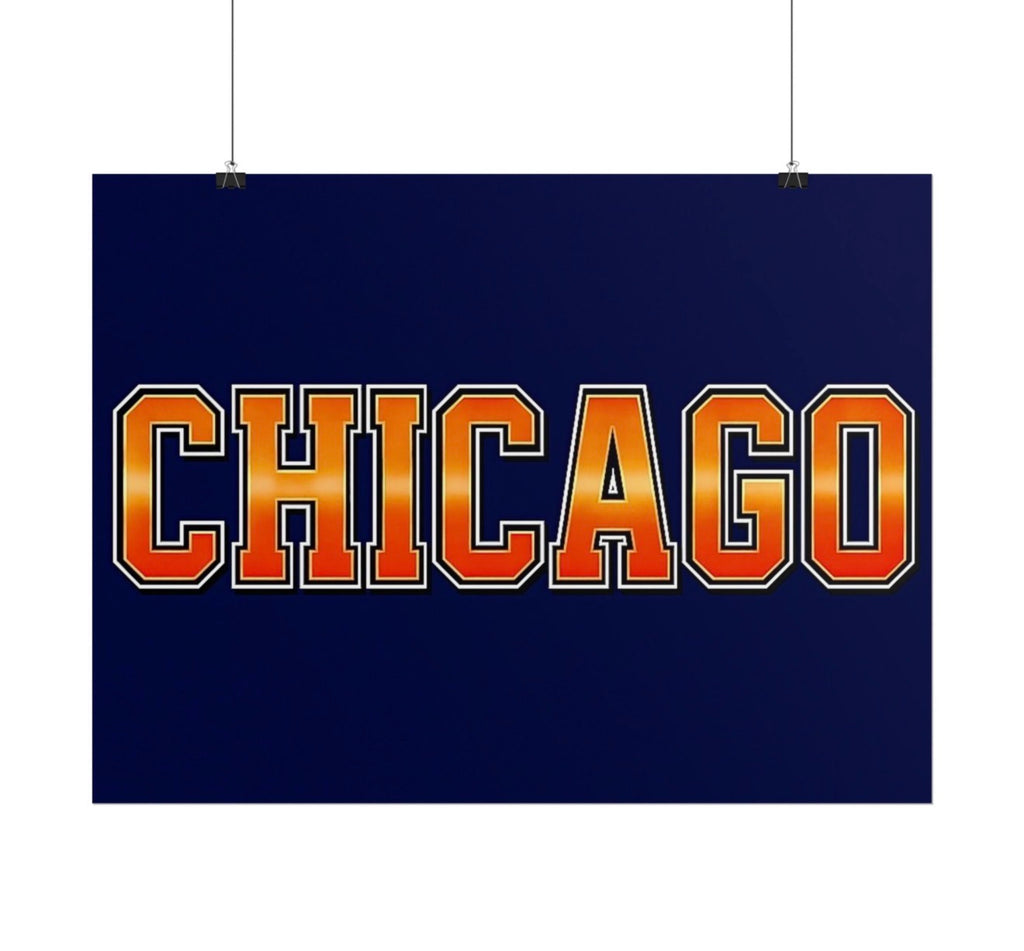 Chicago Bears Football Poster 18x24in gloss finish