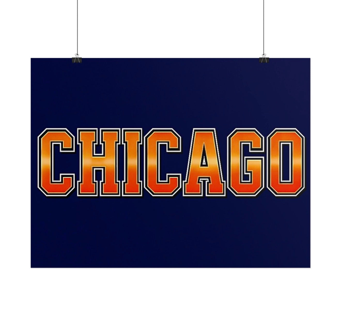 Chicago Bears Football Poster 18x24in gloss finish
