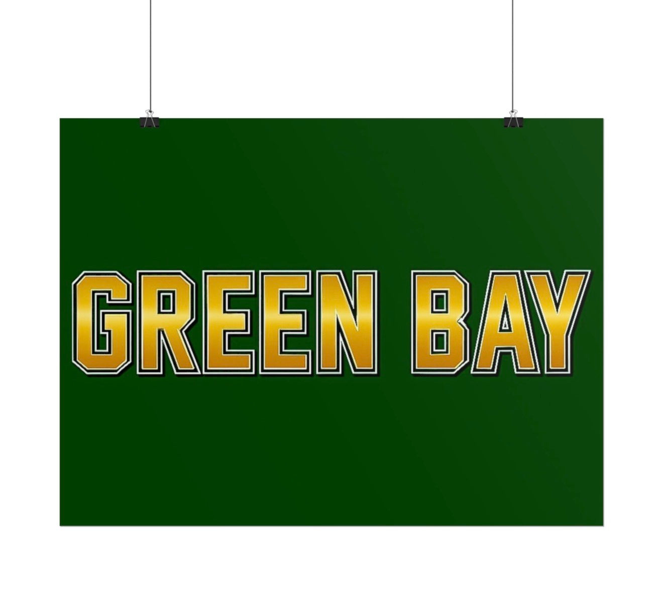 Green Bay Packers Football Poster 18x24in gloss finish