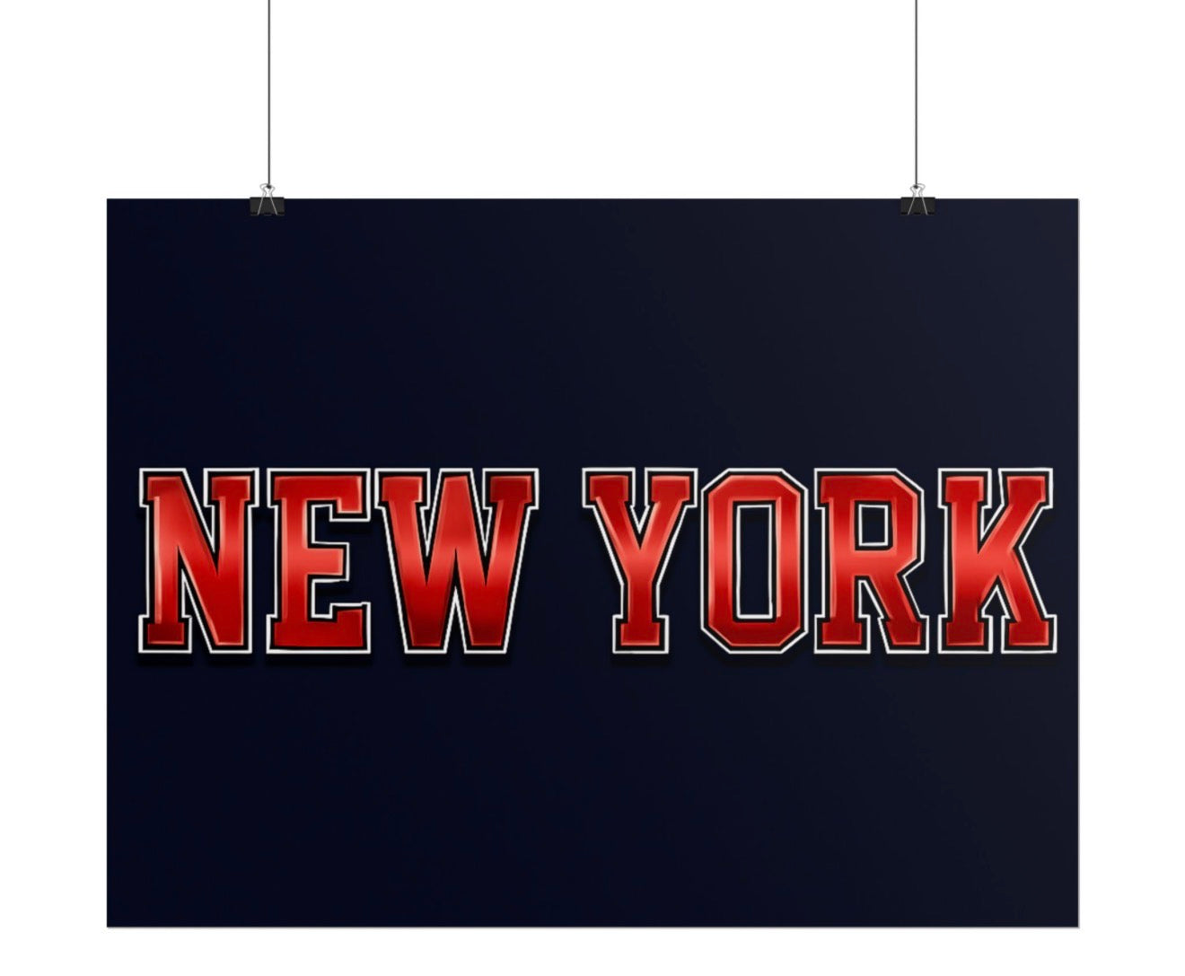 New York Giants Football Poster 18x24in gloss finish