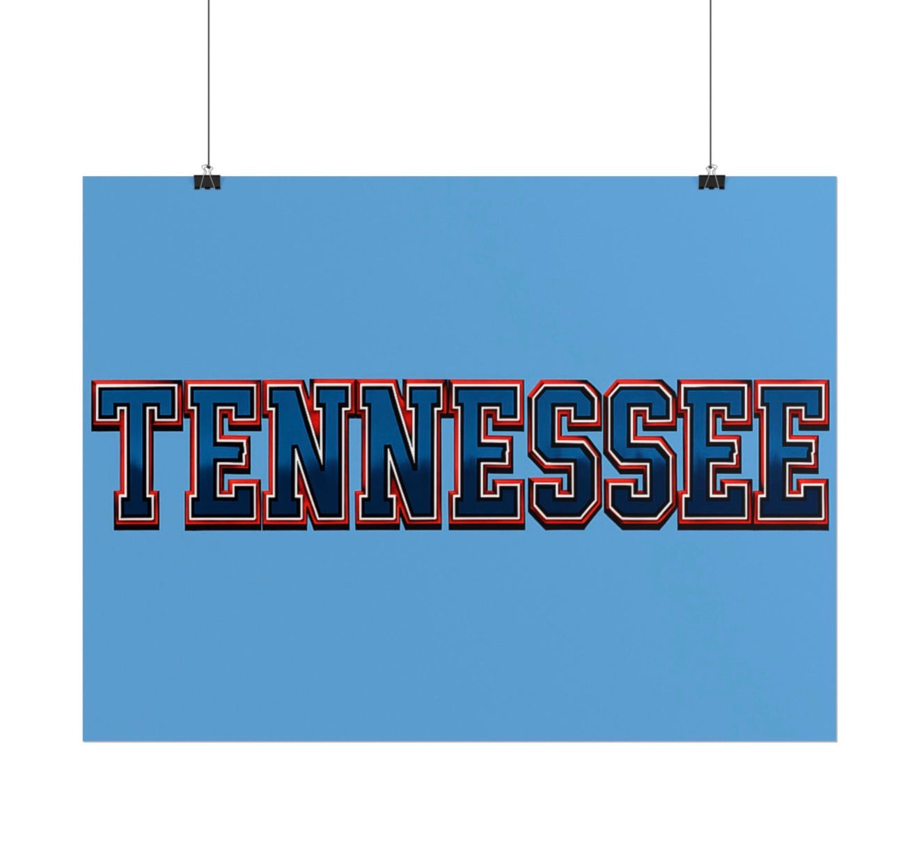Tennessee Titans Football Poster 18x24in gloss finish