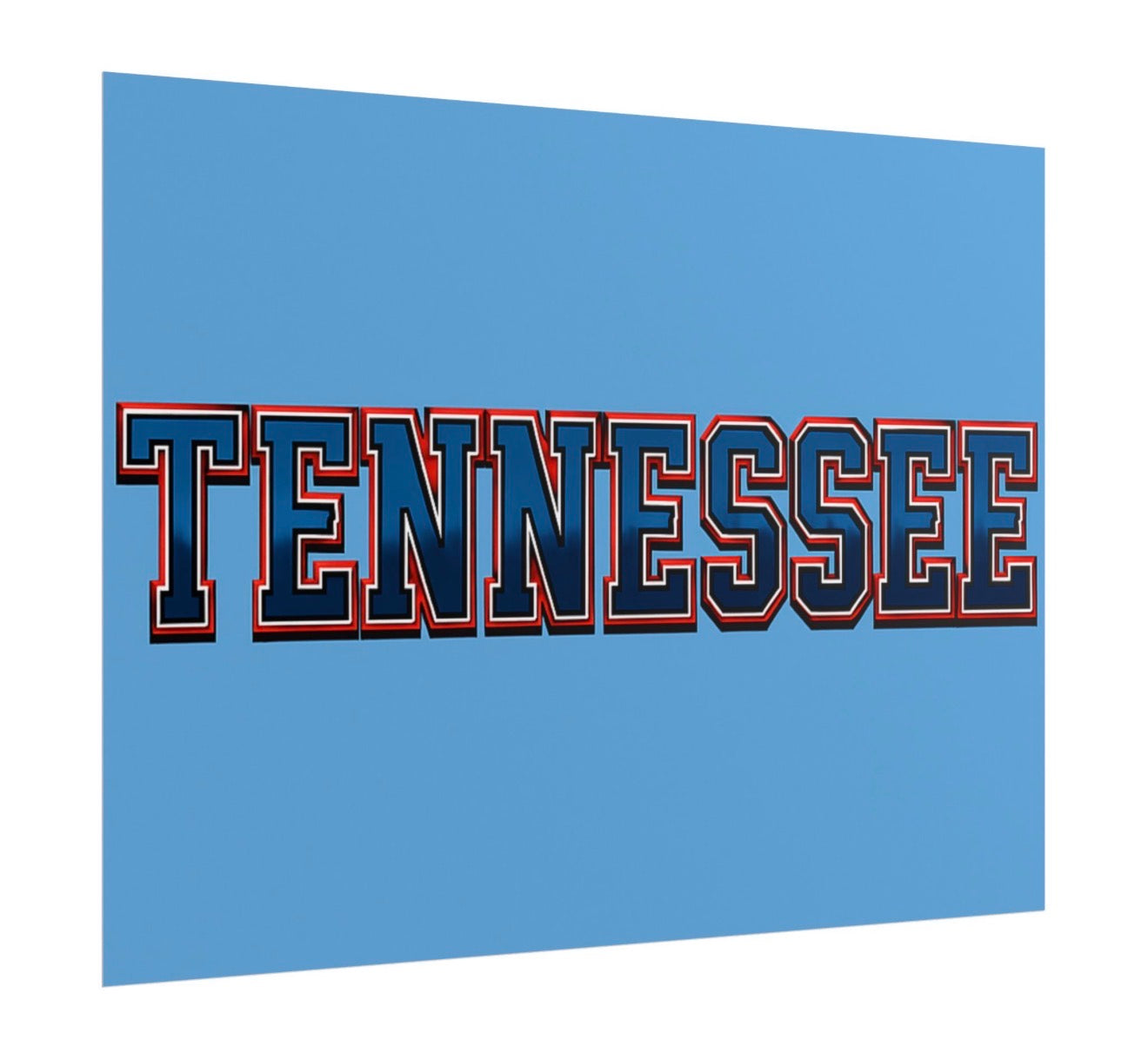 Tennessee Titans Football Poster 18x24in gloss finish