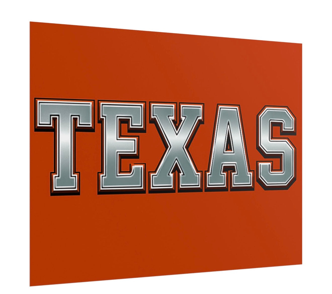 Texas Longhorns Football Poster 18x24in gloss finish