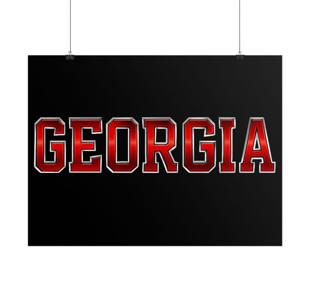 Georgia Bulldogs Football Poster 18x24in gloss finish