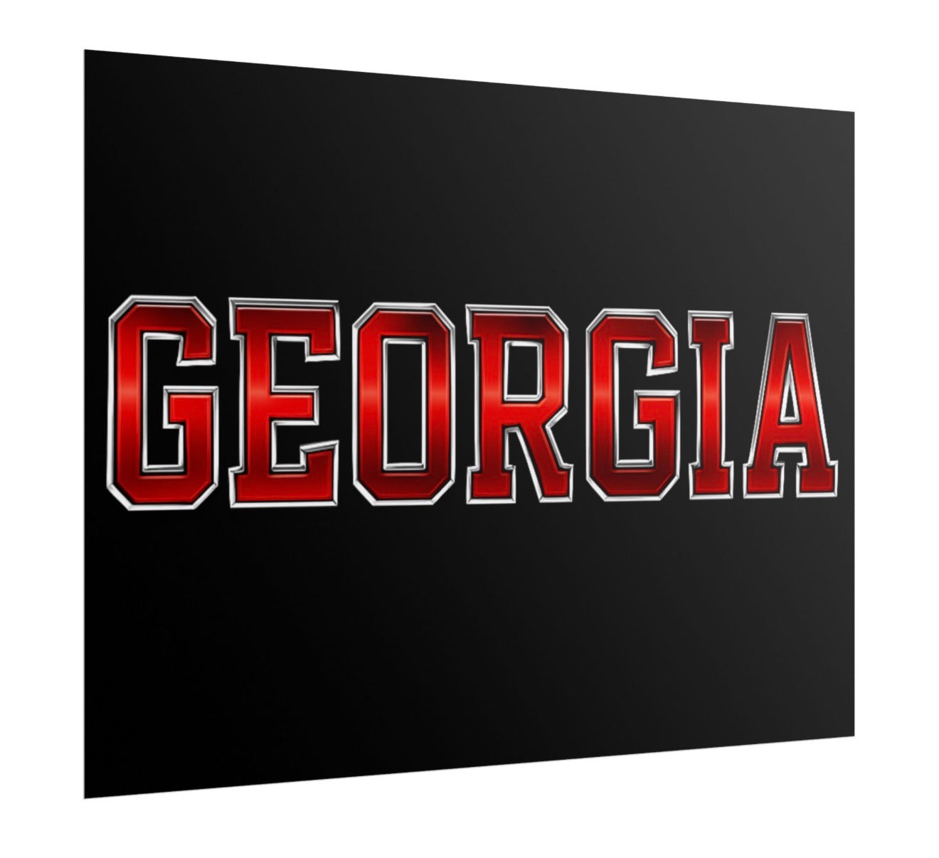 Georgia Bulldogs Football Poster 18x24in gloss finish