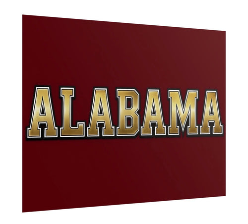 Alabama Crimson Tide Football Poster 18x24in gloss finish