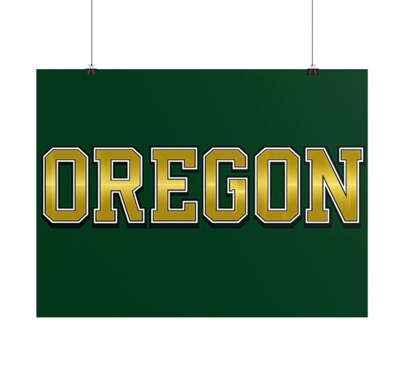 Oregon Ducks Football Poster 18x24in gloss finish