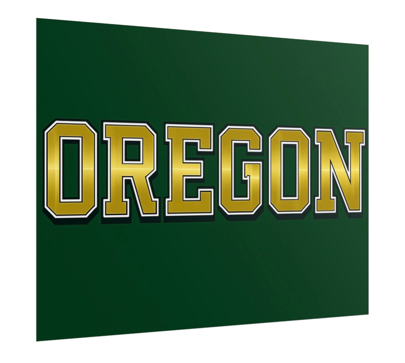 Oregon Ducks Football Poster 18x24in gloss finish
