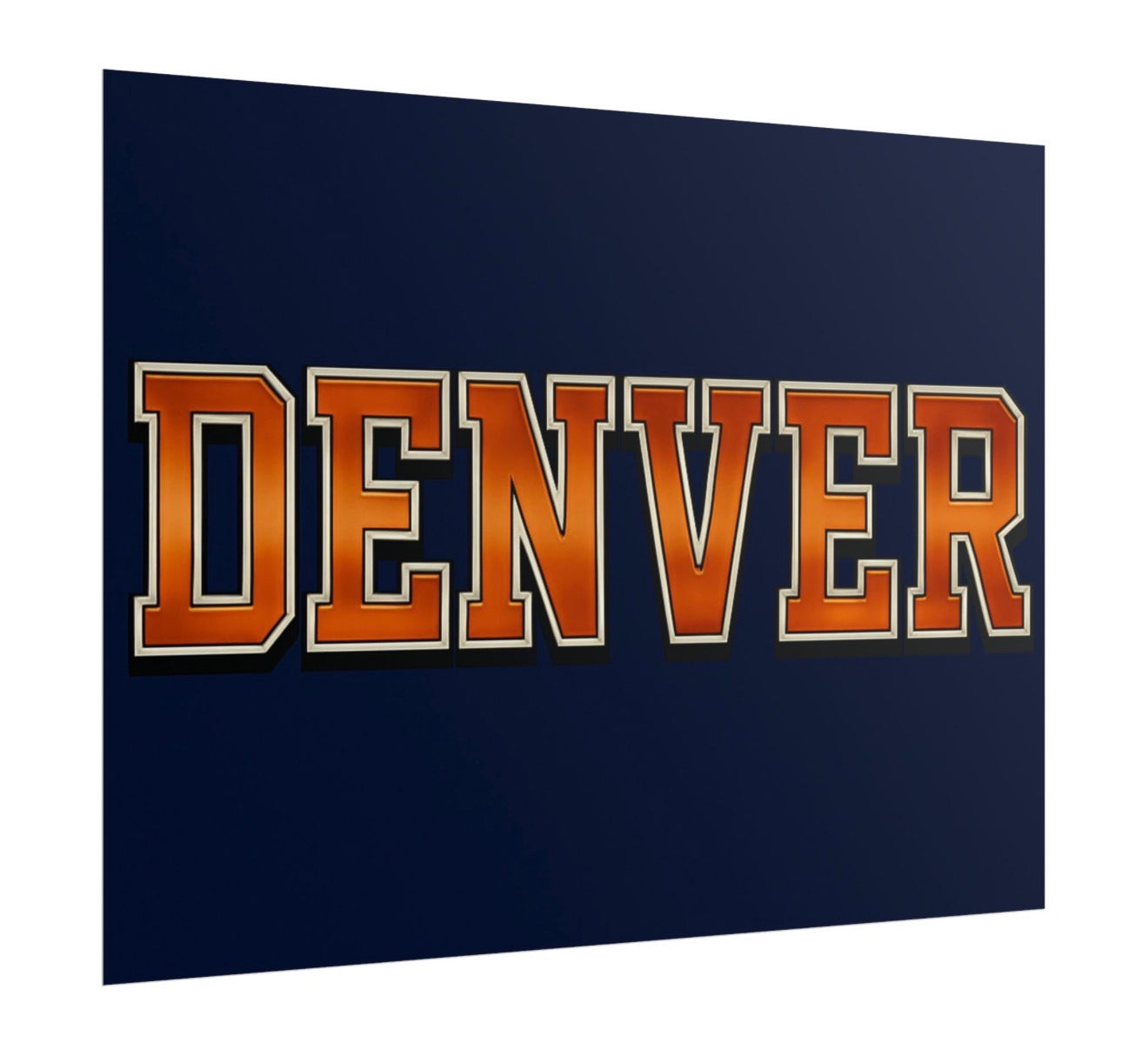 Denver Broncos Football Poster 18x24in gloss finish