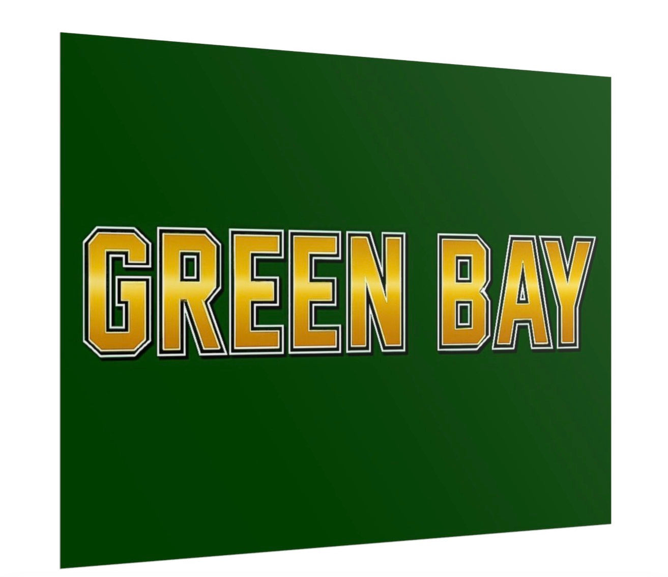 Green Bay Packers Football Poster 18x24in gloss finish