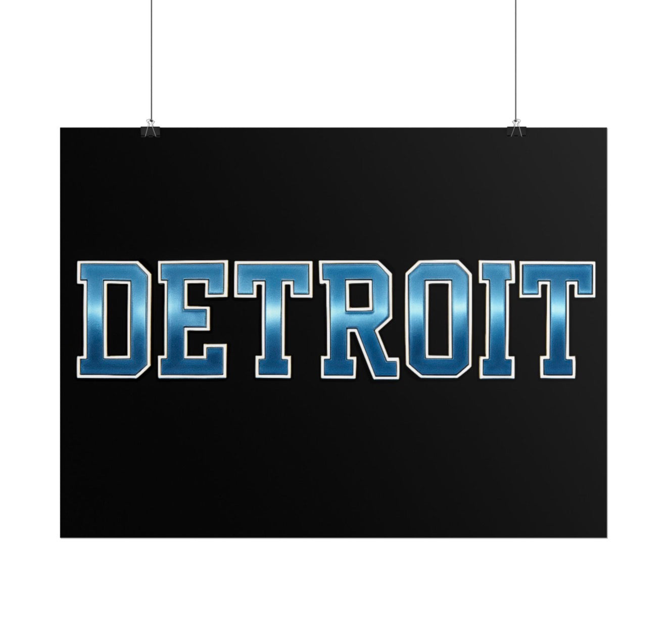 Detriot Lions Football Poster 18x24in gloss finish