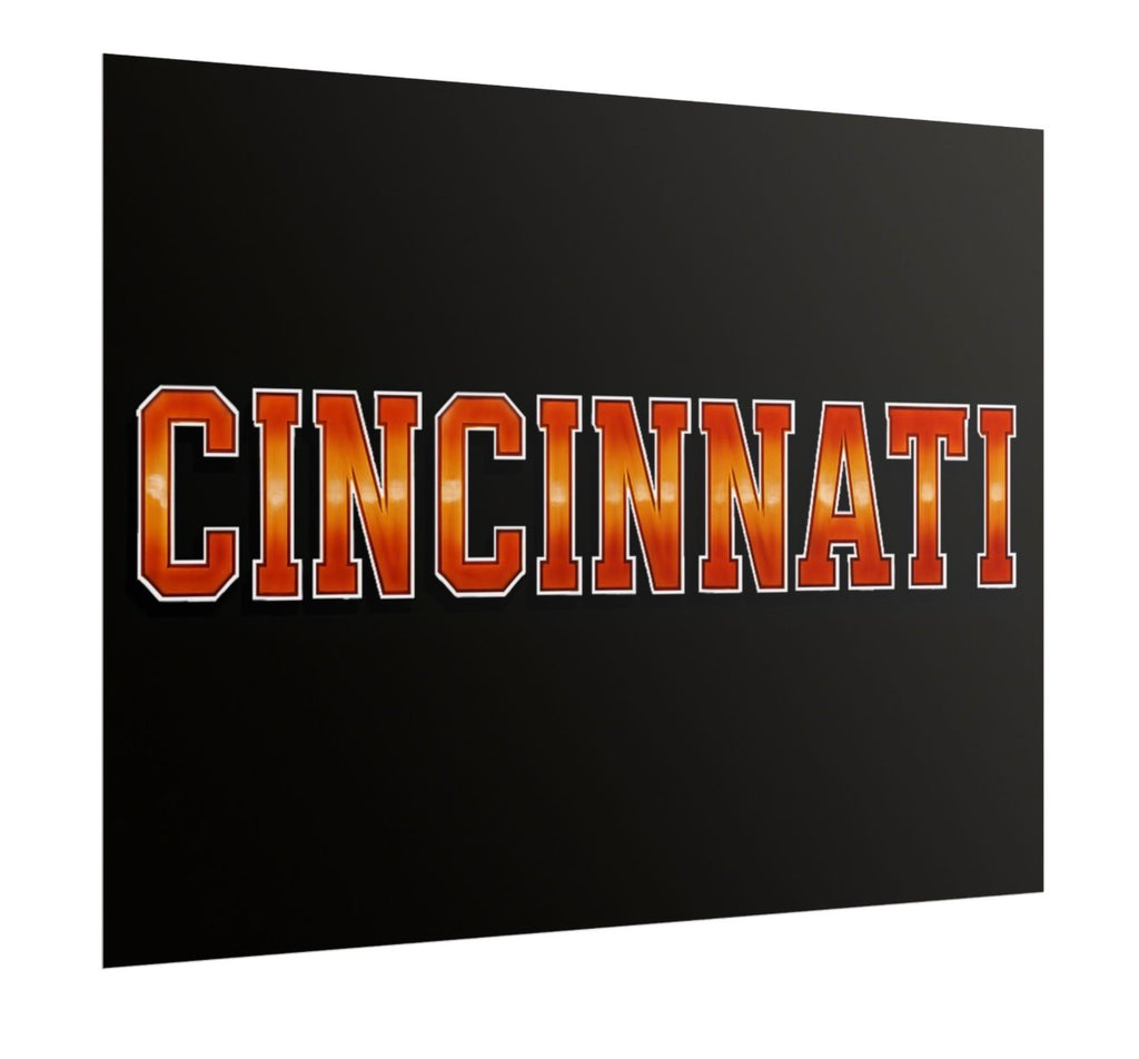 Cincinnati Bengals Football Poster 18x24in gloss finish