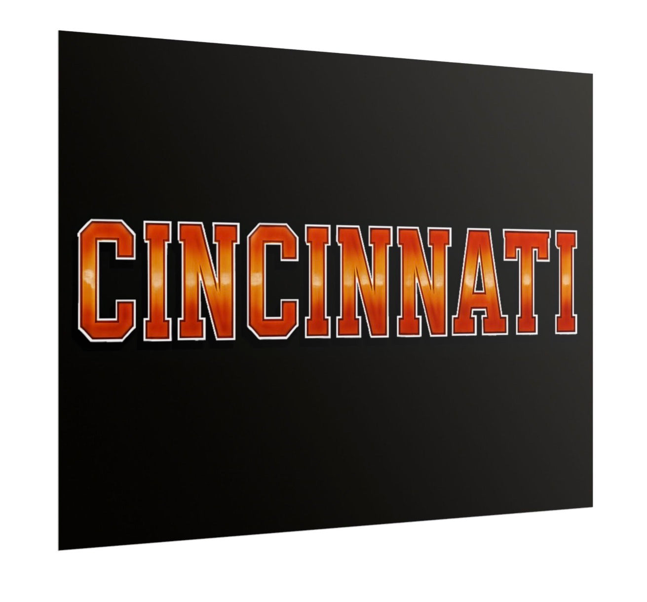 Cincinnati Bengals Football Poster 18x24in gloss finish