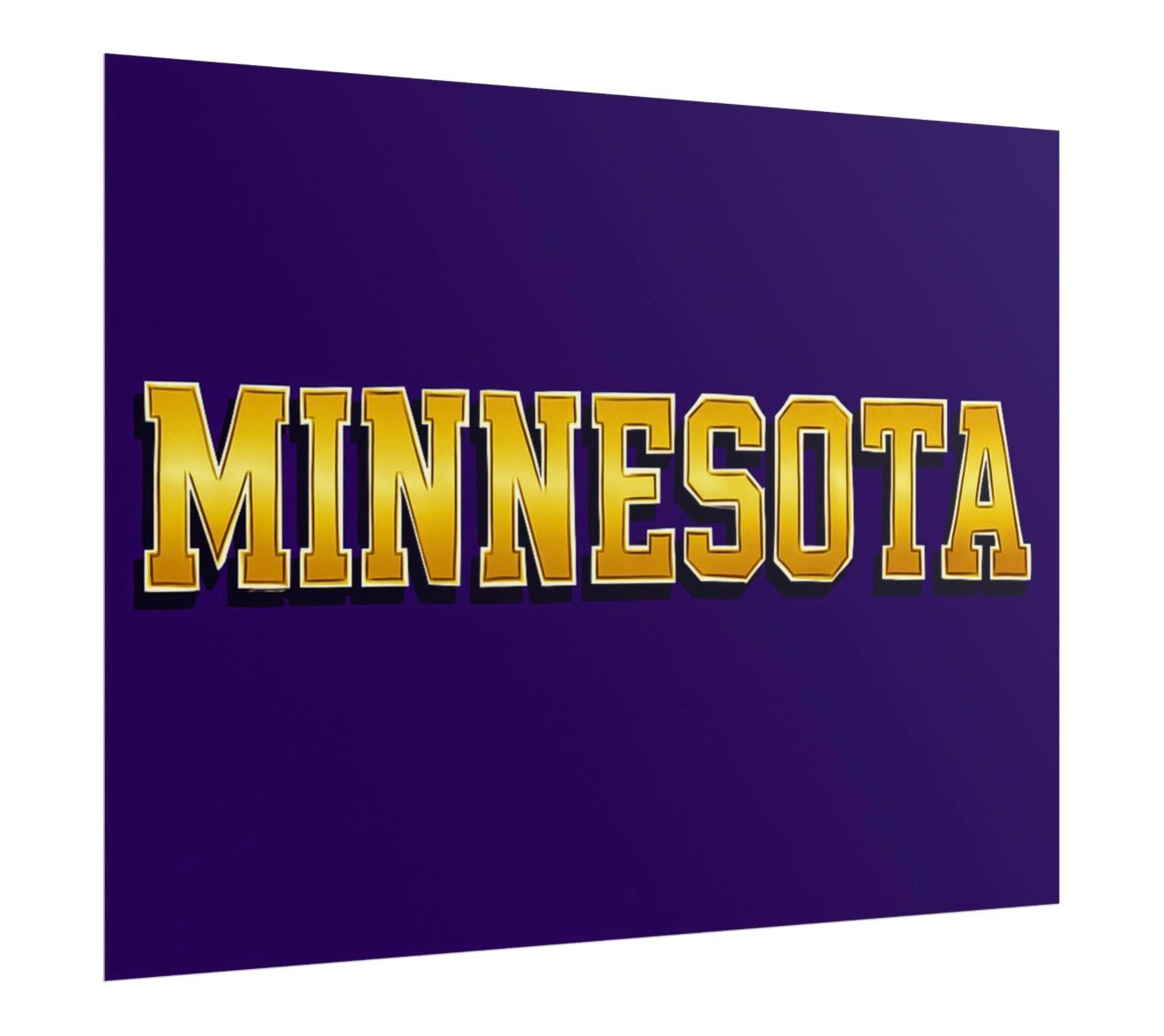 Minnesota Vikings Football Poster 18x24in gloss finish