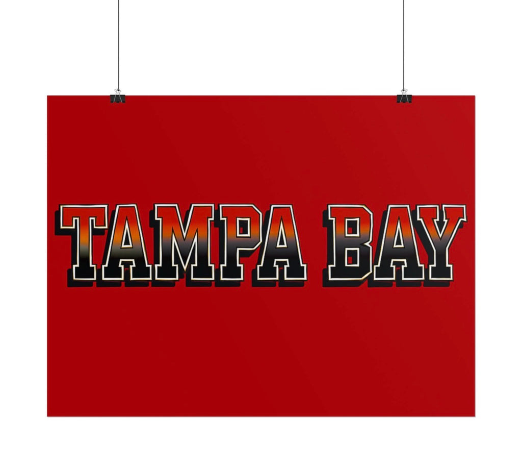 Tampa Bay Buccaneers Football Poster 18x24in gloss finish
