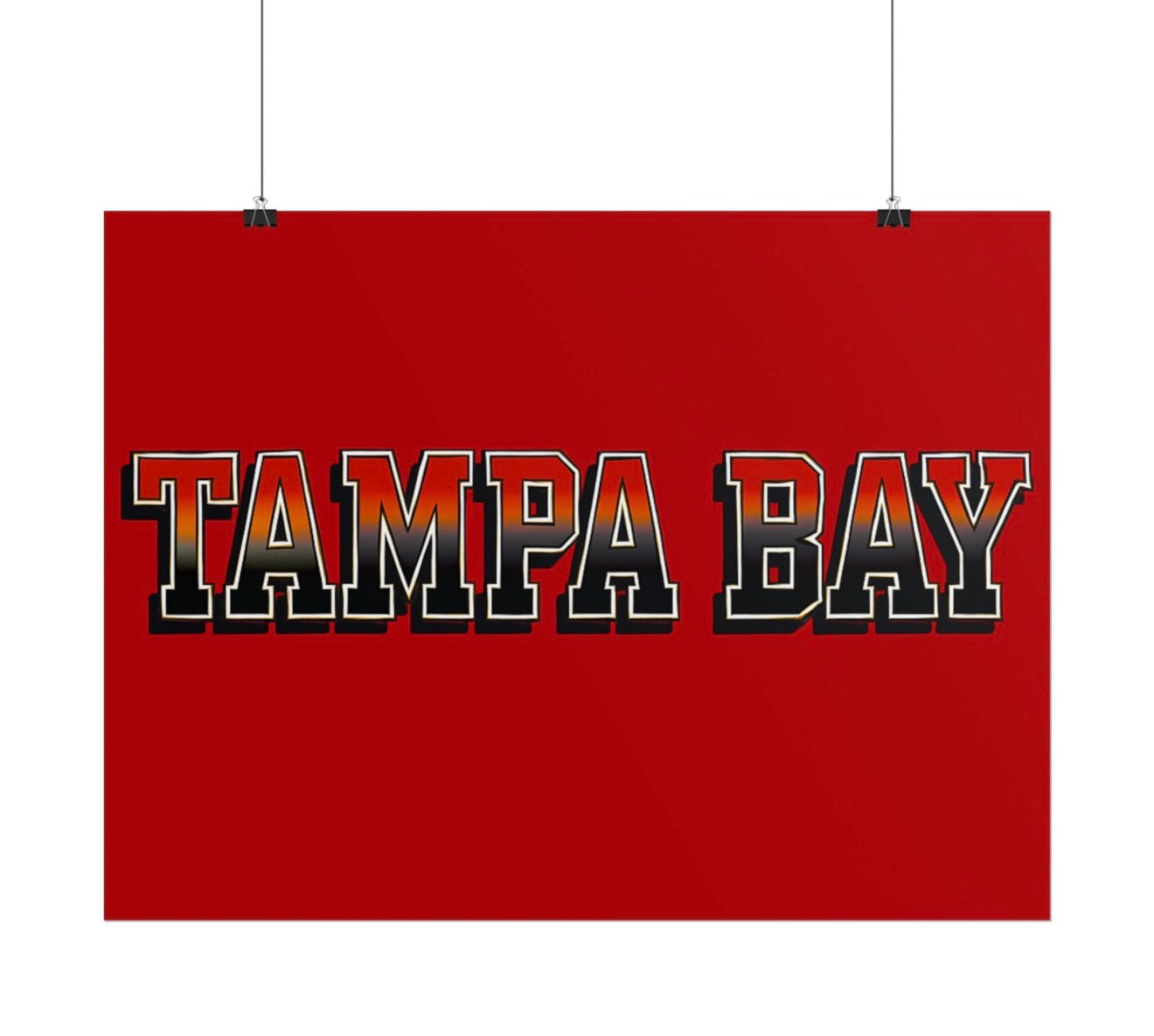 Tampa Bay Buccaneers Football Poster 18x24in gloss finish
