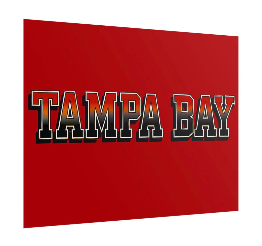 Tampa Bay Buccaneers Football Poster 18x24in gloss finish