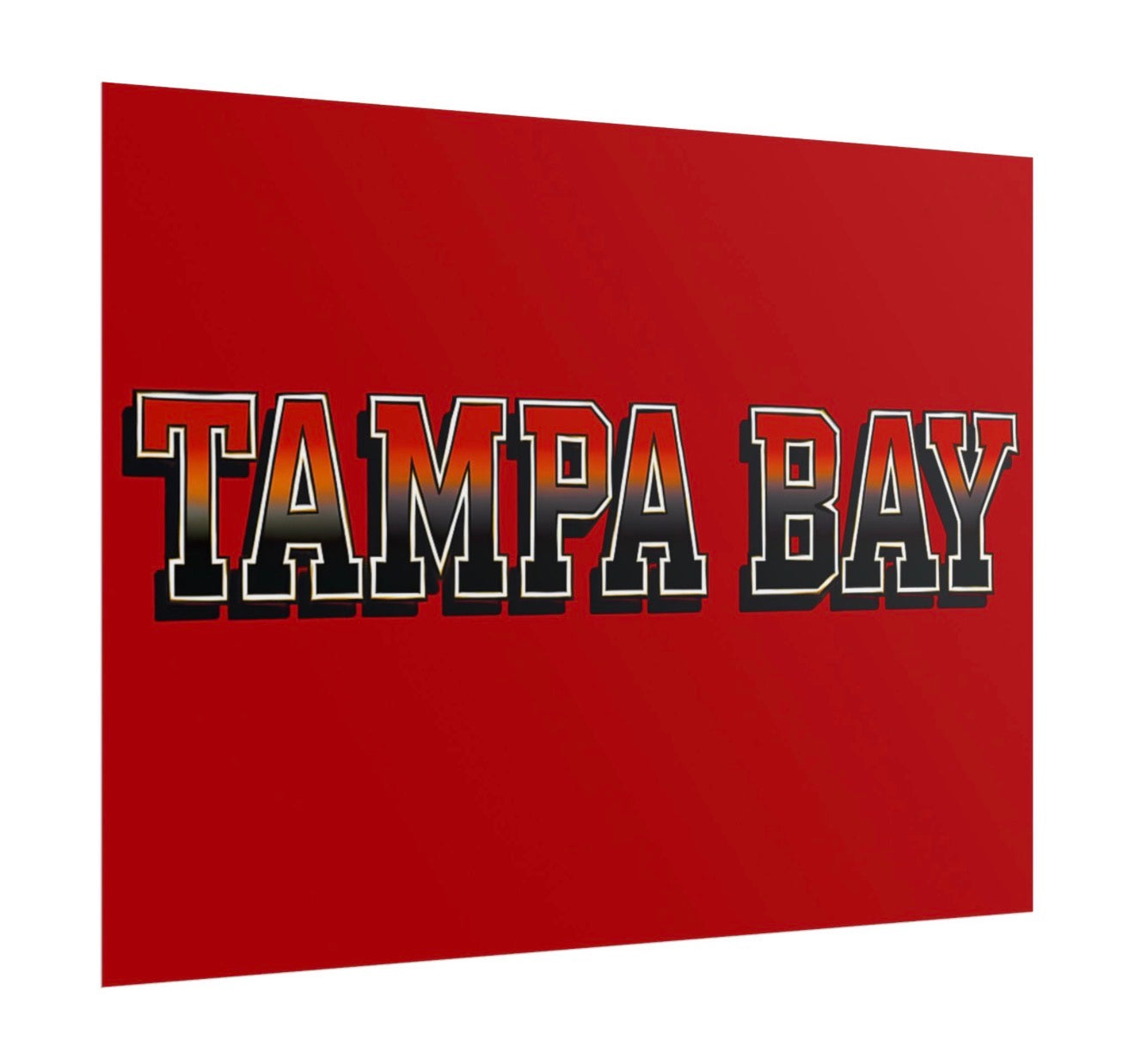 Tampa Bay Buccaneers Football Poster 18x24in gloss finish