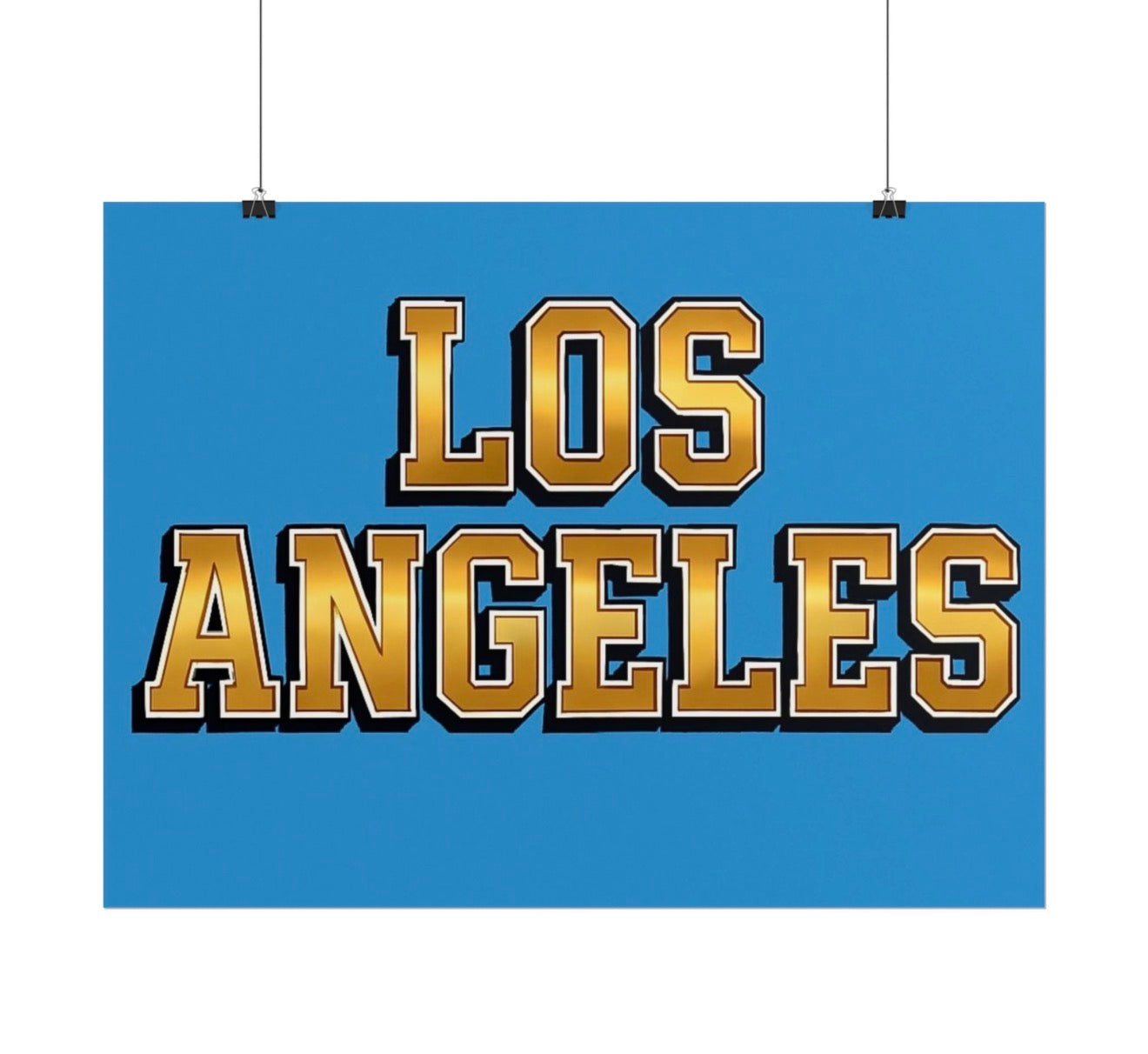 Los Angeles Chargers Football Poster 18x24in gloss finish