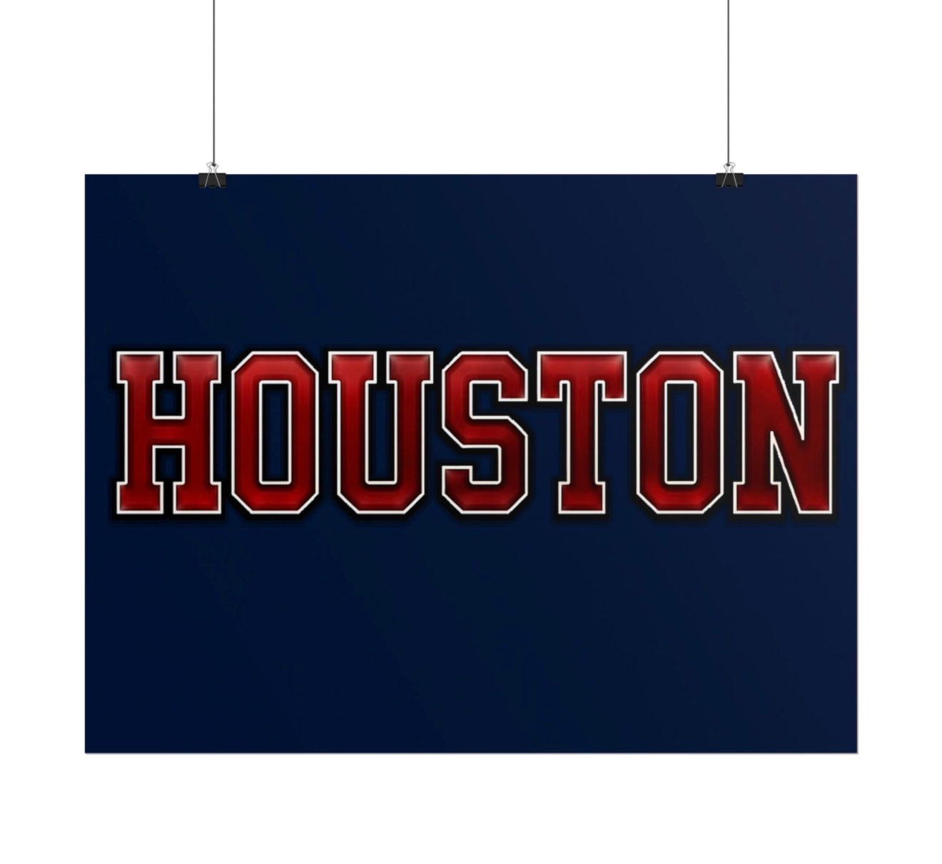 Houston Texans Football Poster 18x24in gloss finish