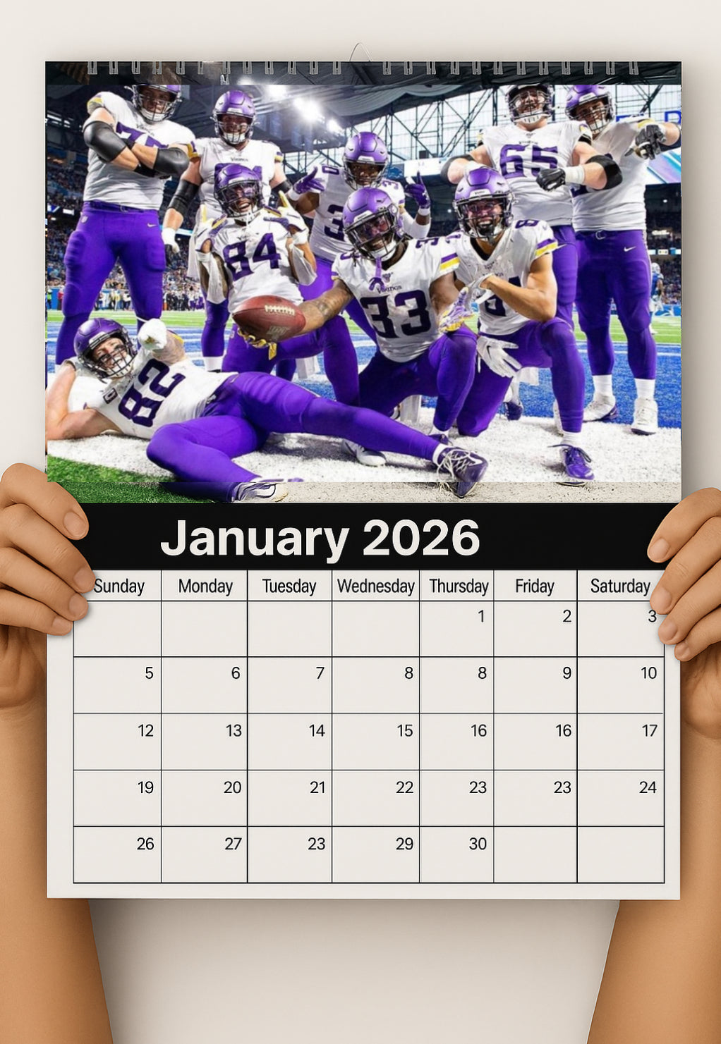 Minnesota Vikings 2026 Calendar And Football Schedule