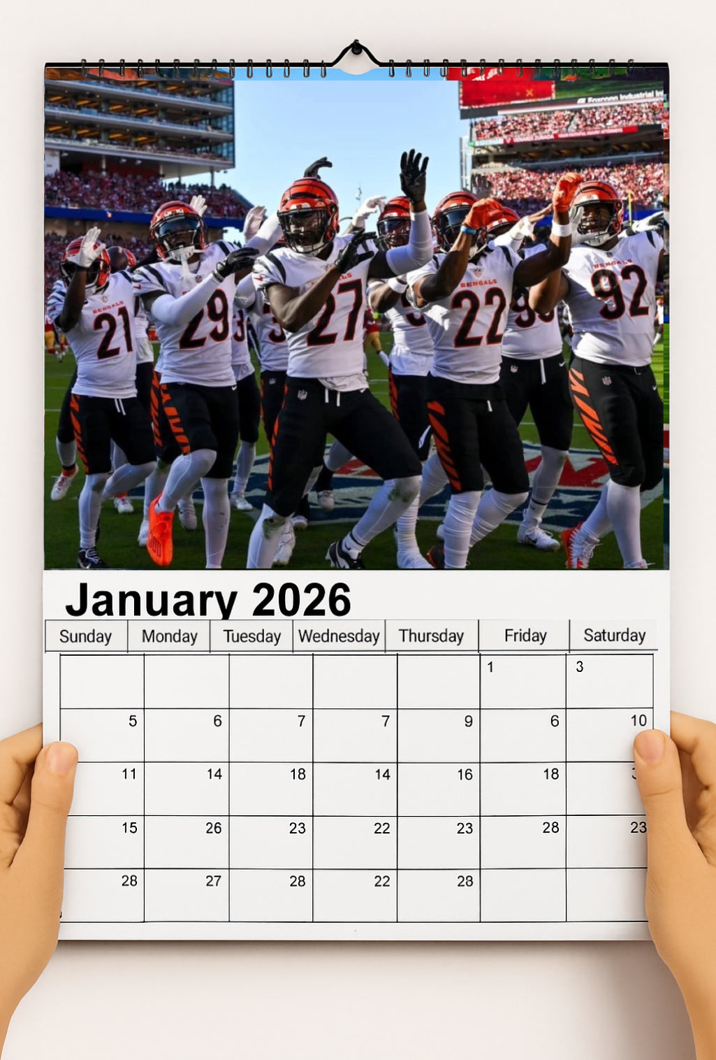 Cincinnati Bengals 2026 Calendar And Football Schedule