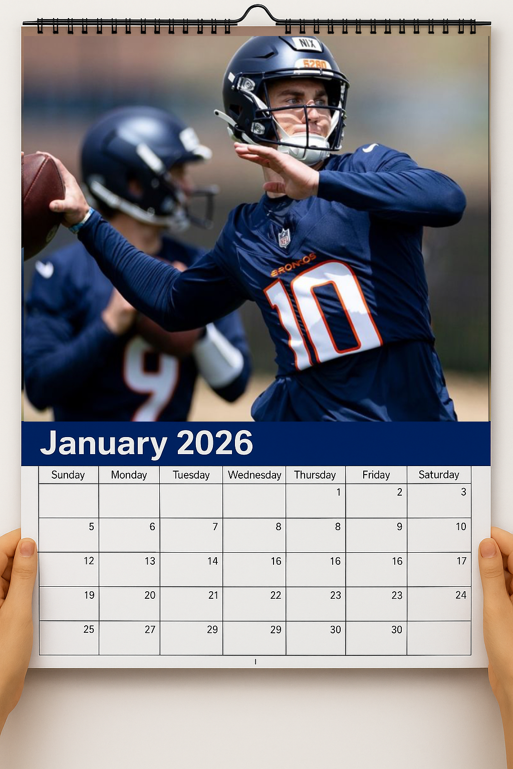 Denver Broncos 2026 Calendar And Football Schedule