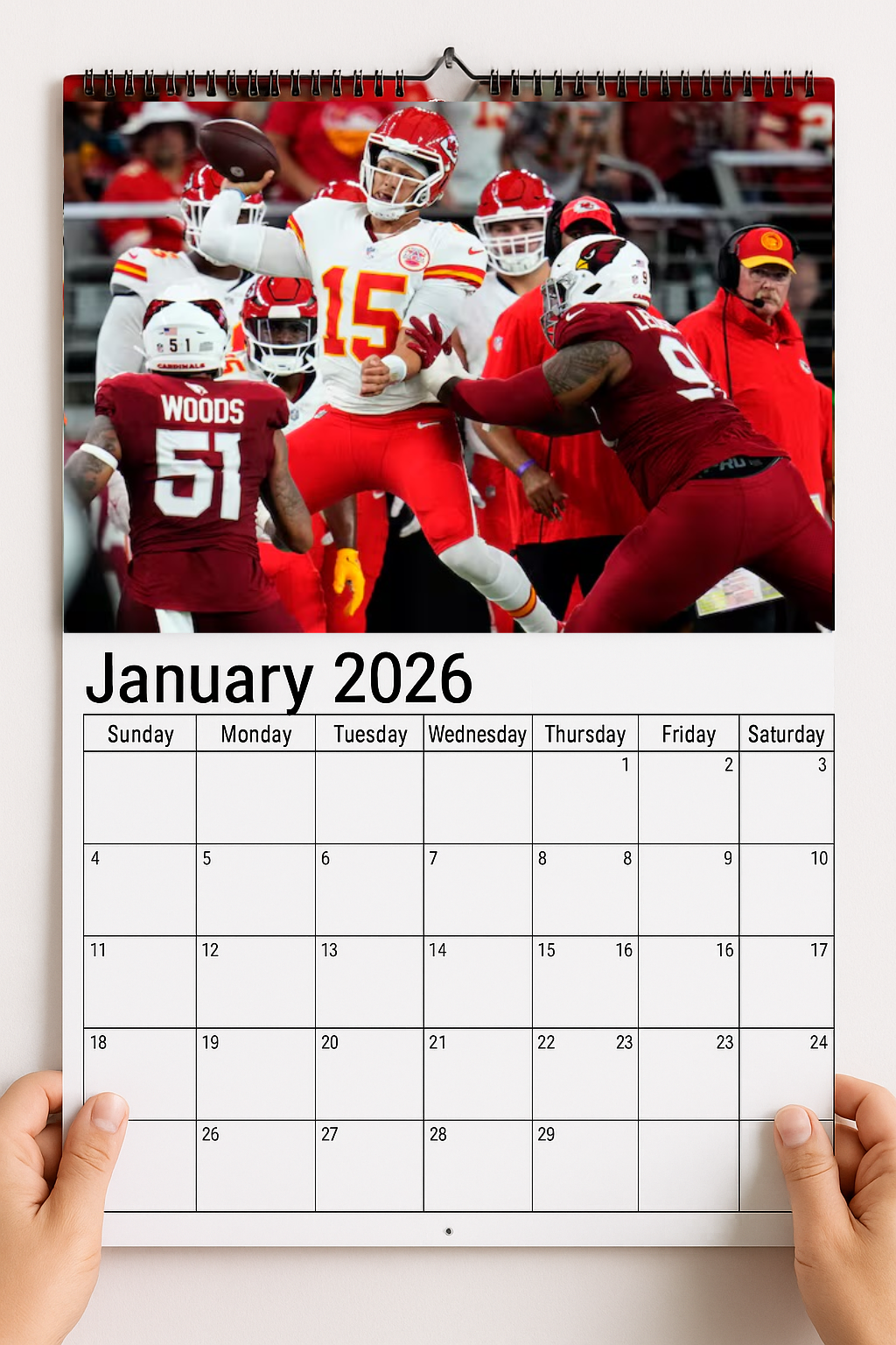 Kansas City Chiefs 2026 Calendar And Football Schedule