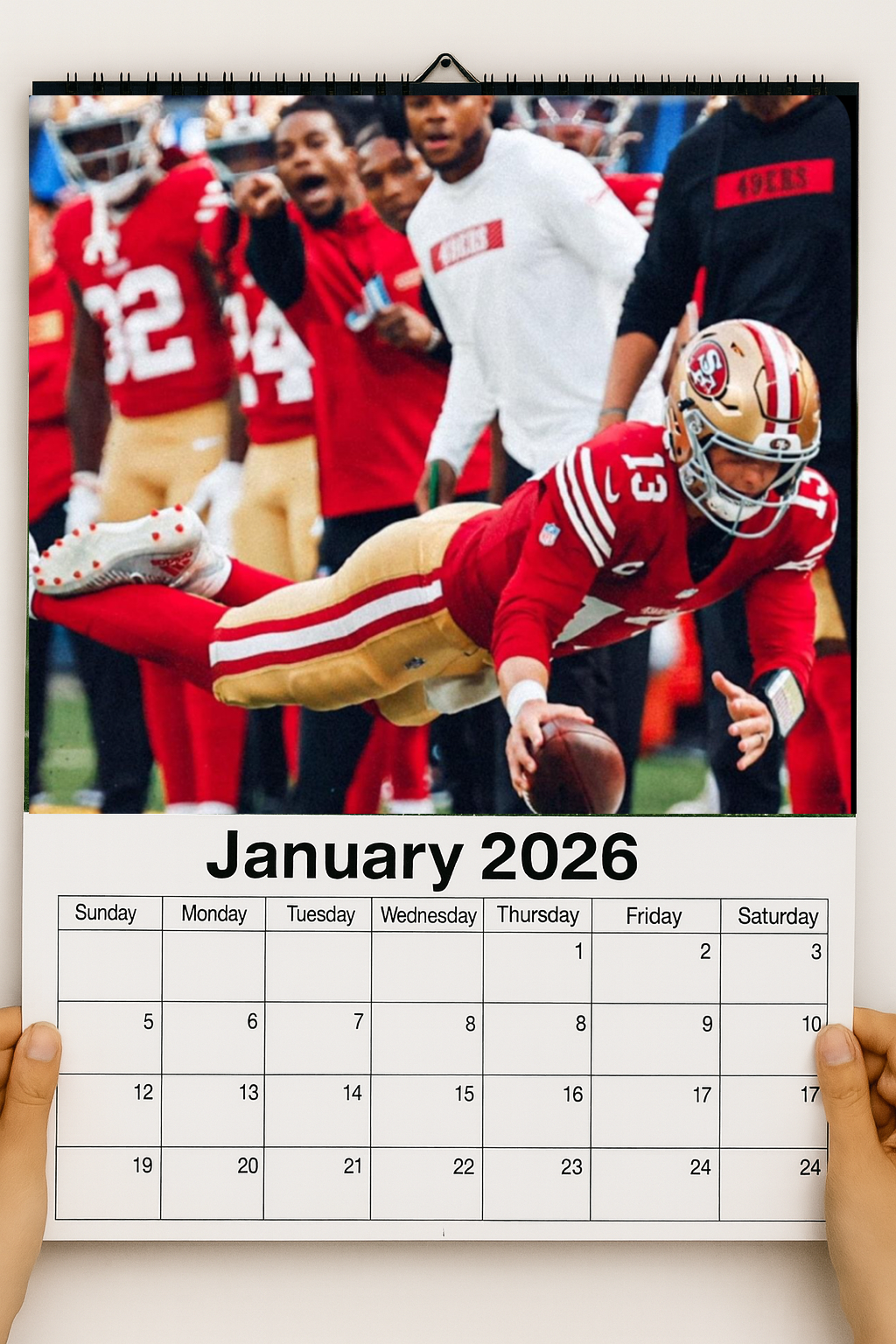 San Francisco 49ers 2026 Calendar And Football Schedule